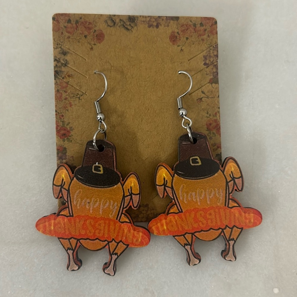 Thanksgiving Turkey Earrings